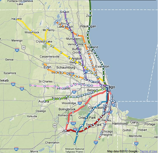 Illinois Metra Map